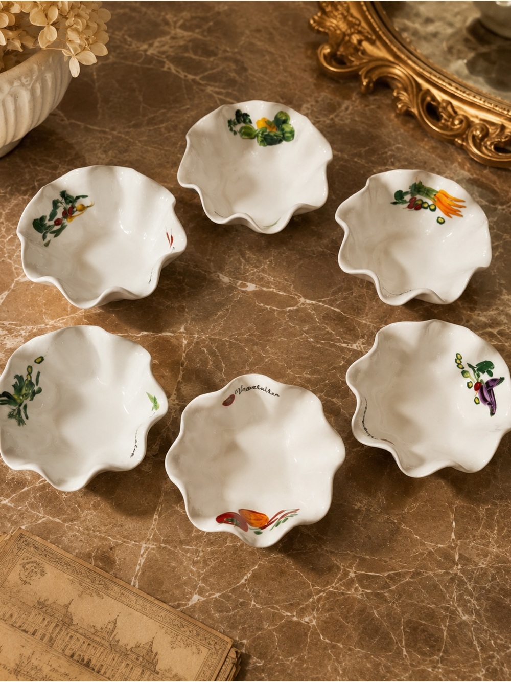 Vintage Royal Elfreda Snack Bowl - dip bowl Set of 6 | Alison LL Design